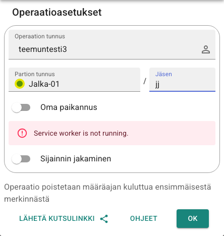 Partion tunnus -asetus