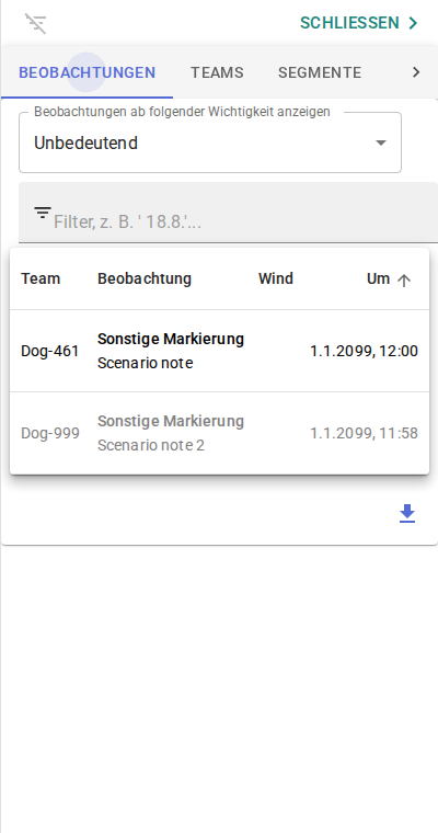 Einsatztagebuch