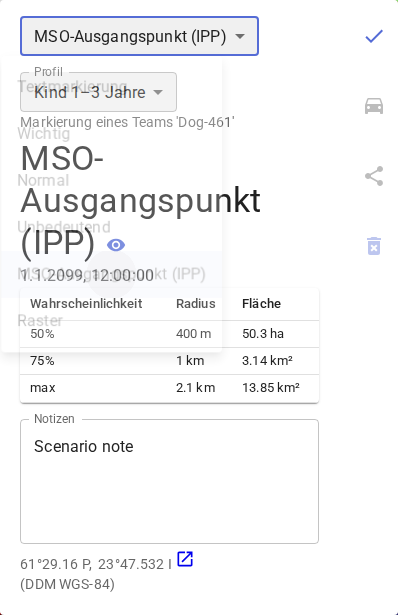 MSO-Profil im Beobachtungs-Popup