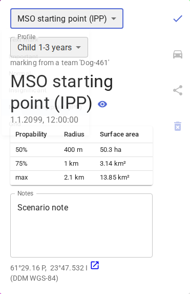 MSO profile in observation popup