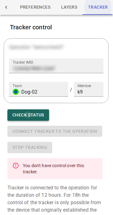 Tracker Control