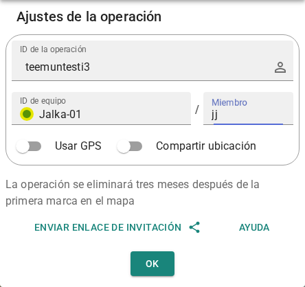 Configuración del ID de equipo