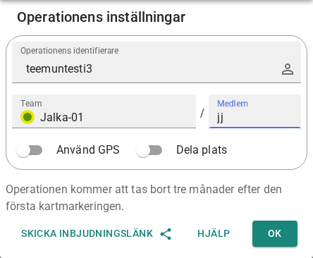 Inställning av sökpatrull-ID